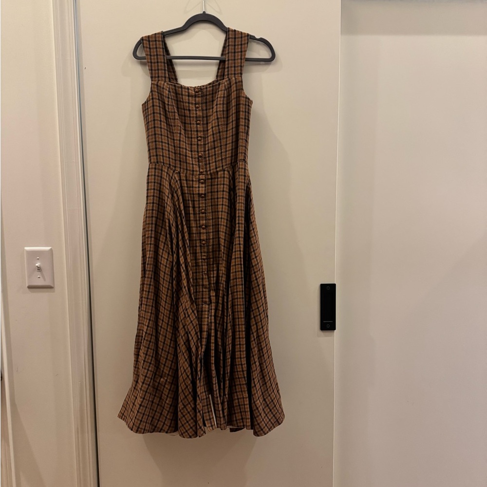 Son de Flor Brown Tartan Underhill dress Dress